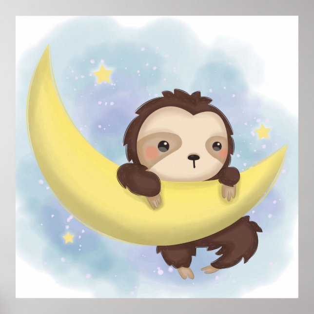 Adorable Sloth  Poster (Front)
