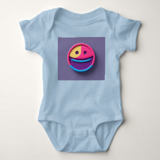 Adorable Smiley Emoji Baby T-Shirt Bodysuit