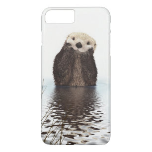 Adorable Smiling Otter in Lake Case-Mate iPhone Case