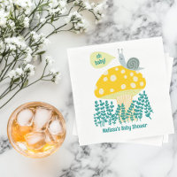 Adorable Snail Mushroom Cute Butterfly Baby Shower