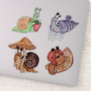 Adorable Snail Stickers