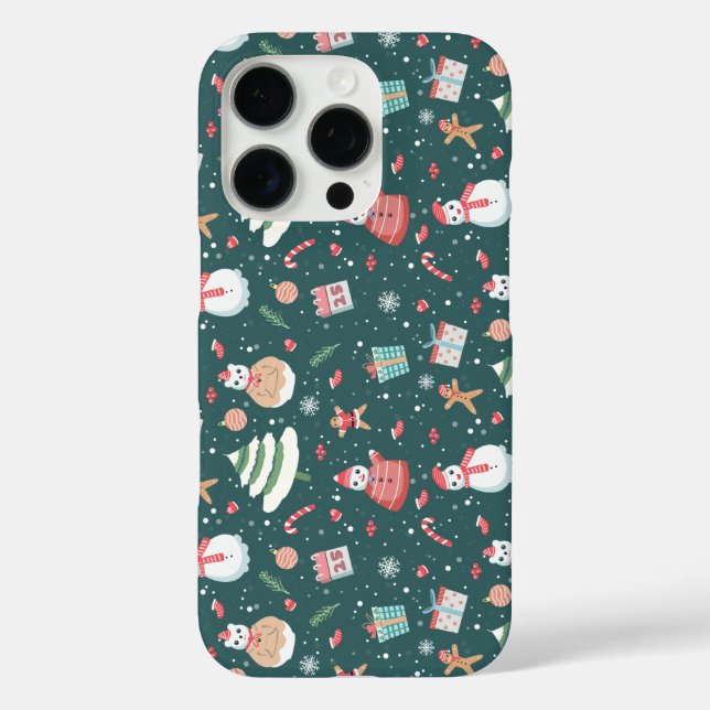 Adorable Snowman Christmas Pattern Case-Mate iPhone Case (Back)