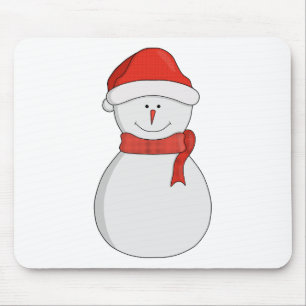 Adorable Snowman Mouse Pad