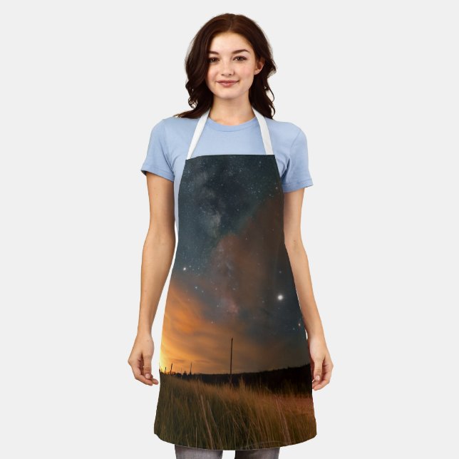 Adorable Space Apron (Worn)