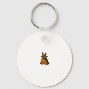 Adorable Spooky Golden Retriever Ghost Classic T-S Key Ring