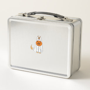 Adorable Spooky Golden Retriever Ghost Classic T-S Metal Lunch Box