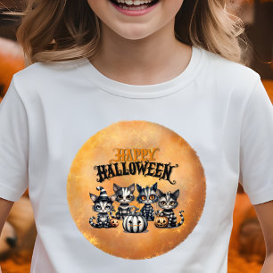 Adorable Spooky Halloween Kitten  T-Shirt