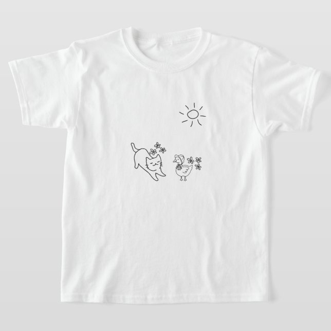 Adorable Spring Kid's T-Shirt (Laydown)
