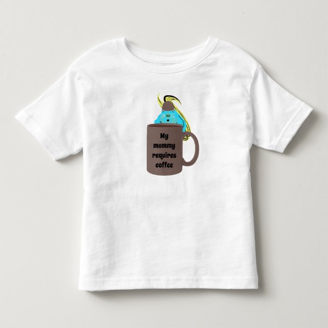 Adorable squirrel mummy coffee shirt (Front)