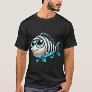 Adorable Striped Bass Fish T-Shirt