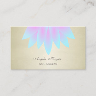 Adorable Stylish Elegant Chic Lotus Flower Business Card