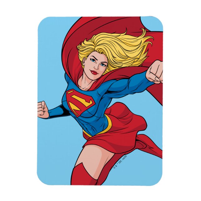Adorable Supergirl Stance Magnet (Vertical)