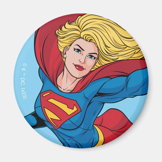 Adorable Supergirl Stance Magnet (Front)