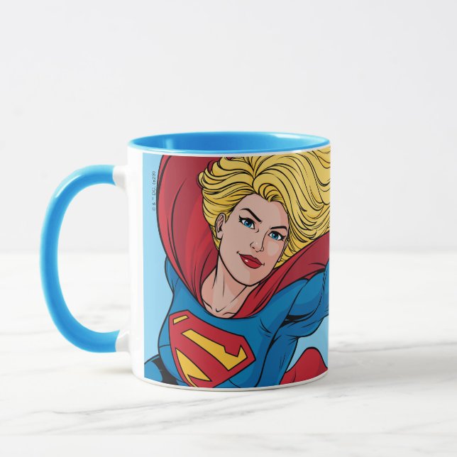 Adorable Supergirl Stance Mug (Left)