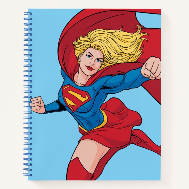 Adorable Supergirl Stance Notebook (Front)
