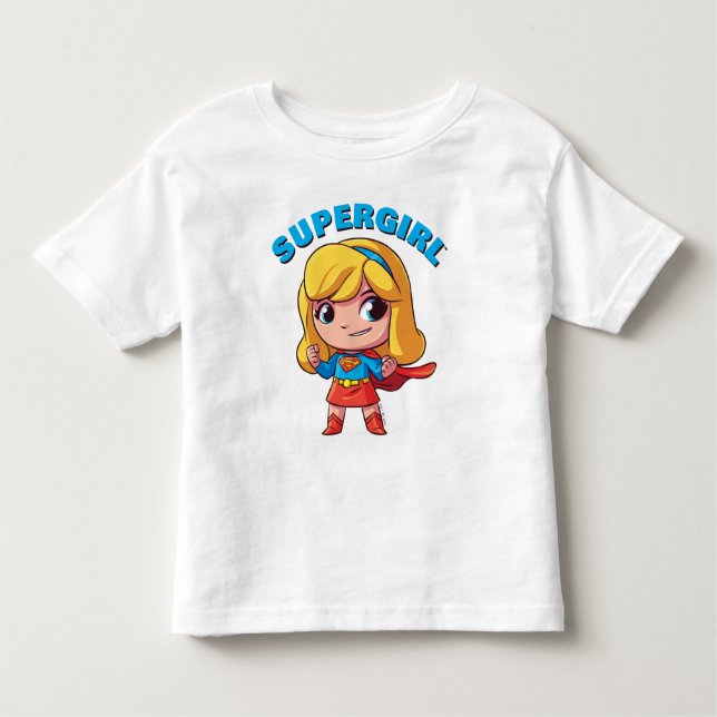 Adorable Supergirl Stance Toddler T-Shirt (Front)