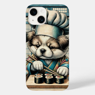 Adorable Sushi Chef Puppy Case-Mate iPhone 14 Case
