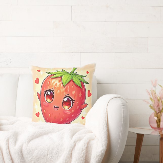 Adorable Sweet Strawberry Bliss Cushion (Couch)