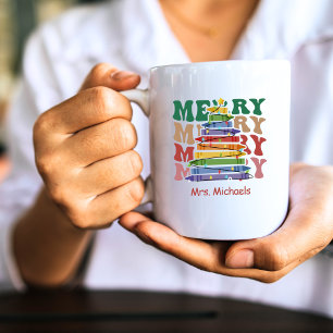 Adorable Teachers Customise Christmas  Coffee Mug