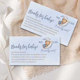 Adorable Teddy bear Baby Shower Boy Enclosure Card