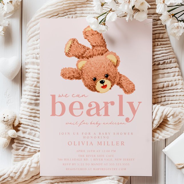 Adorable Teddy Bear Baby Shower Invitation (Creator Uploaded)