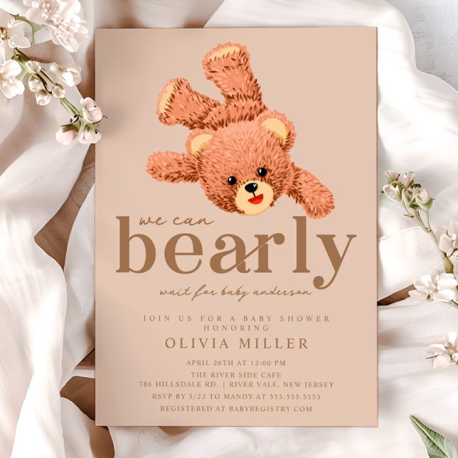 Adorable Teddy Bear Baby Shower Invitation (Creator Uploaded)