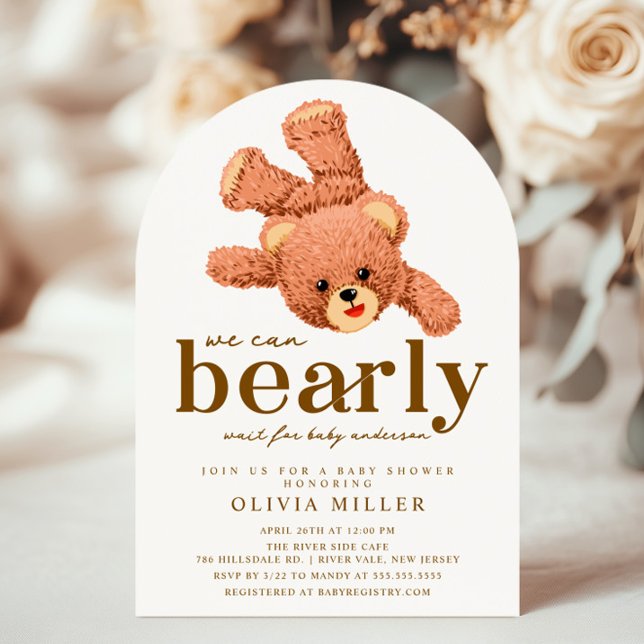 Adorable Teddy Bear Baby Shower Invitation (Creator Uploaded)