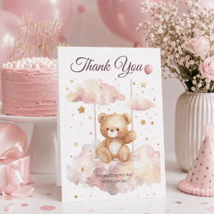 Adorable Teddy Bear – Baby Thank You Card