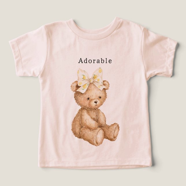 Adorable Teddy Bear Bow (Design Front)