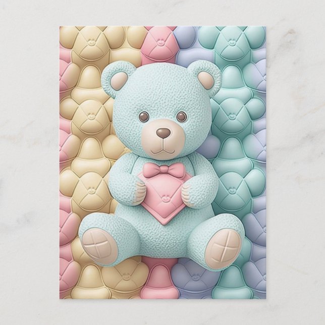 Adorable Teddy Bear  Postcard (Front)