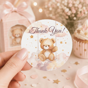 Adorable Teddy Bear – Thank You Sticker
