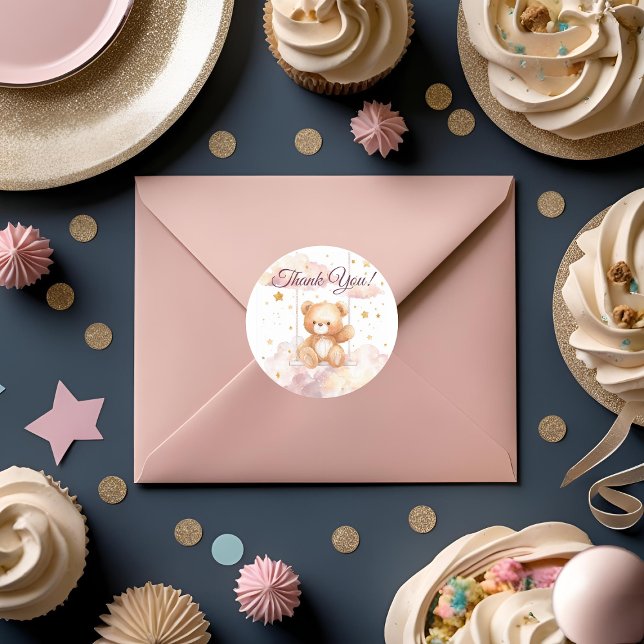 Adorable Teddy Bear – Thank You Sticker (Creator Uploaded)