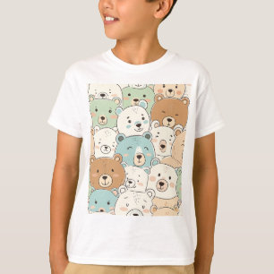 adorable teddy bears watercolor T-Shirt