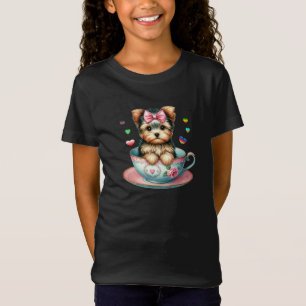 Adorable Terrier in a Teacup Tshirt