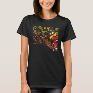 Adorable Thanksgiving Turkey Giving Peace Sign T-Shirt