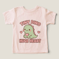 Adorable Tiny Dino with a Big Heart Illustration