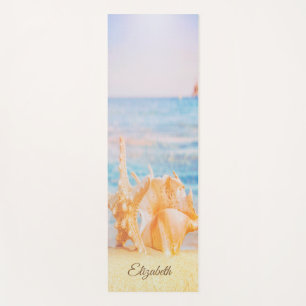 Adorable Tropical Beach, Sand,Star, Seashells Yoga Mat