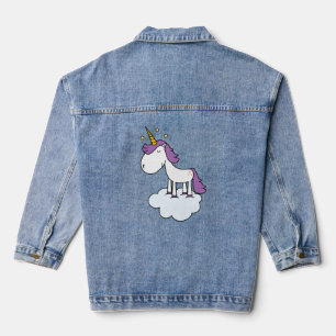 Adorable unicorn denim jacket
