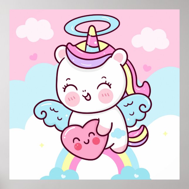 Adorable Unicorn Poster (Front)