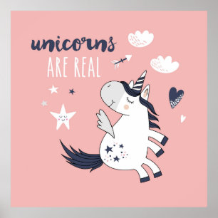 Adorable Unicorn Poster