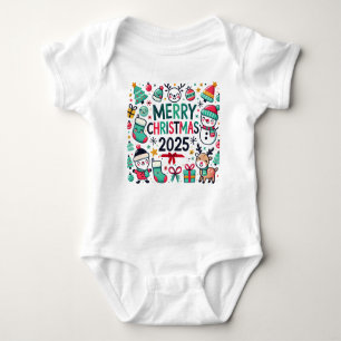 "Adorable Unisex Baby Christmas Bodysuit" Baby Bodysuit