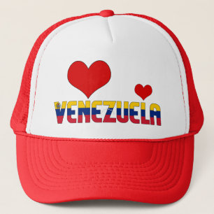 Adorable Venezuela Flag Hearts Patriotic Trucker Hat