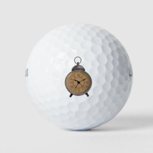 Adorable Vintage Alarm Clock Golf Balls