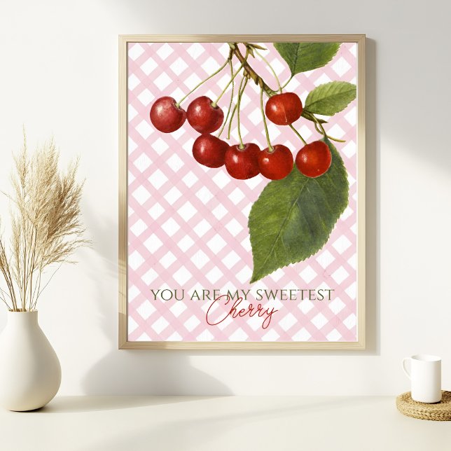  ADORABLE VINTAGE CHERRY CUSTOMIZABLE POSTER (Creator Uploaded)