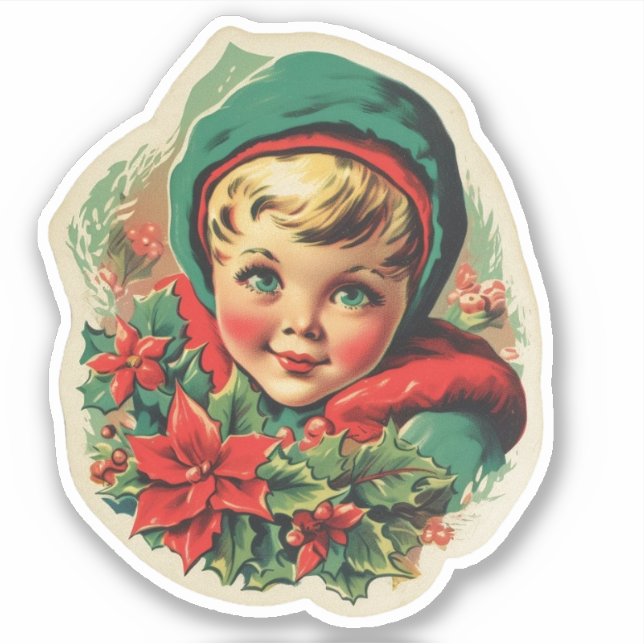 Adorable Vintage Christmas Elf (Front)