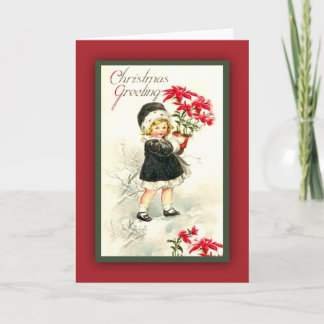 Adorable Vintage Christmas Greetings Card