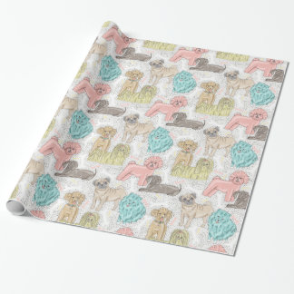 Adorable Vintage Doggies for Dog Lovers Wrapping Paper