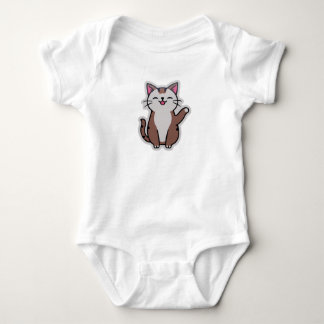 Adorable Watercolor Cat Baby Bodysuit – Cute & Coz