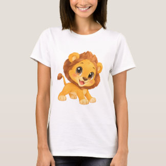 Adorable Watercolor Lion Cub T-Shirt