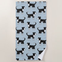 Adorable Welsh Border Collie Sheep Dog Pattern